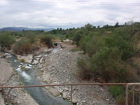 Река Хачинчай, на которой построено водохранилище