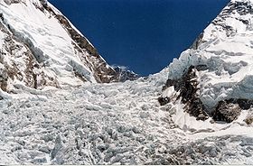 Ледопад на леднике Кхумбу