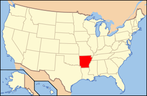 округ Арканзас, карта